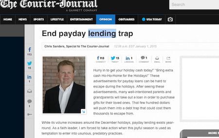 End payday lending trap