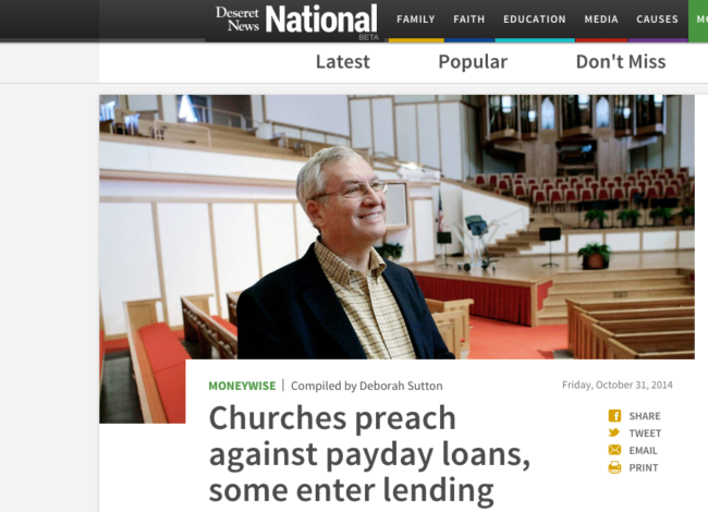 churches enter lending