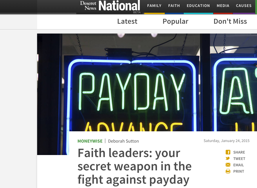 Faith leaders: your secret weapon in the fight against payday lending