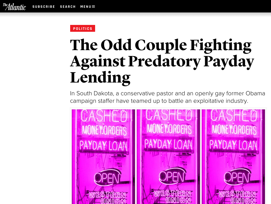 The Odd Couple Fighting Against Predatory Payday Lending