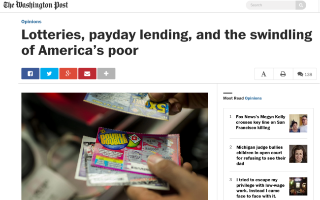lotteries and payday