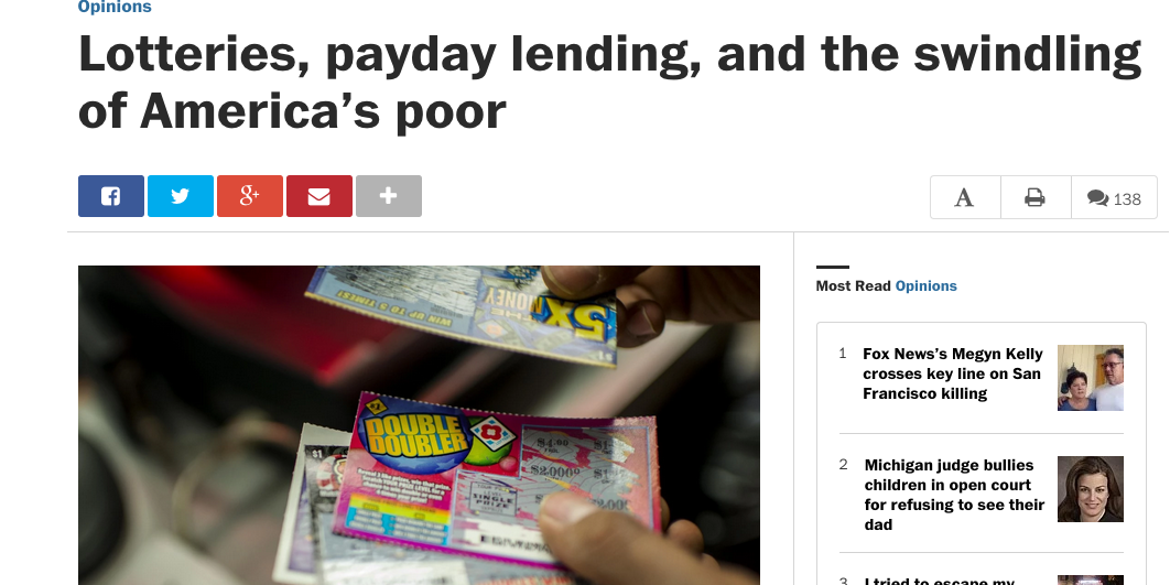 lotteries and payday